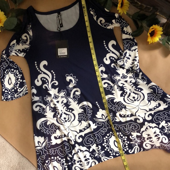 White Mark Tunic Navy Medium - Picture 9 of 13